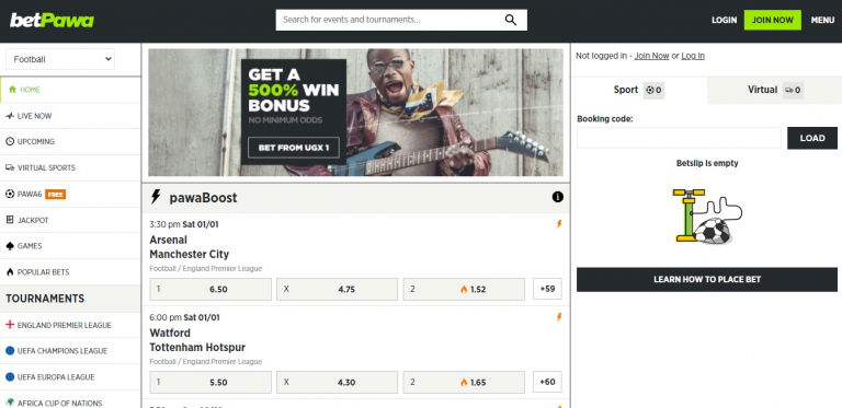 BetPawa UG – Online Sports Betting With a Free Bet