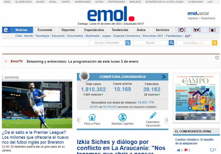 Emol.cl – Chile Sports Last Minute World