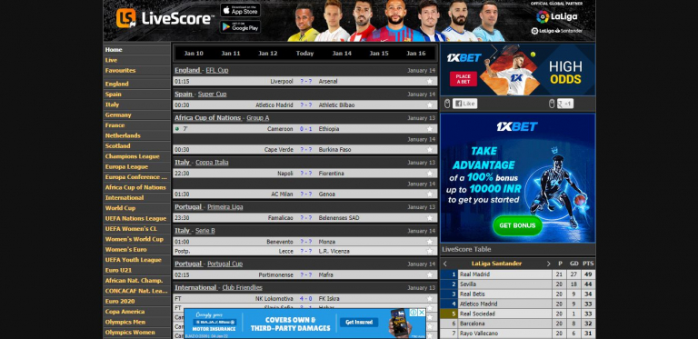 Livescore Mobi Review – Live Soccer Scores and Sports Results