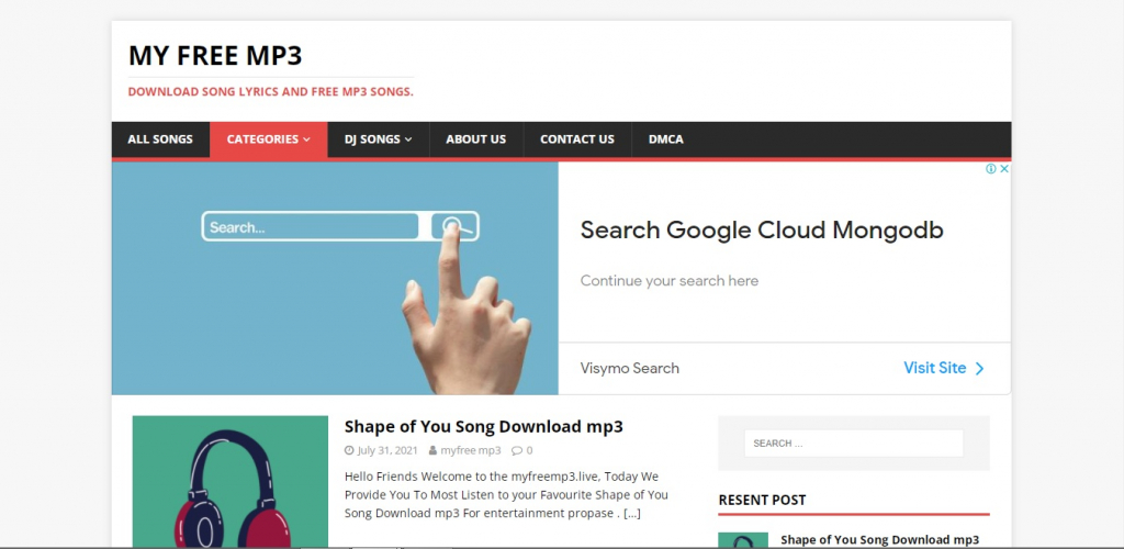MY FREE MP3 -Download Song Lyrics For Free