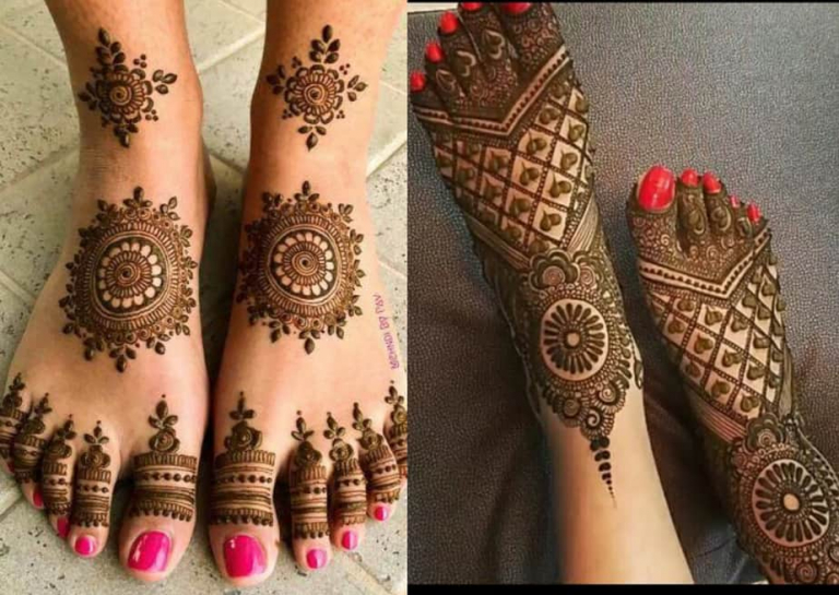 Stylish Foot Mehndi Design