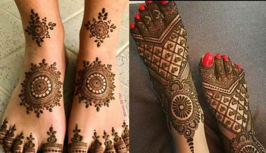 Stylish Foot Mehndi Design