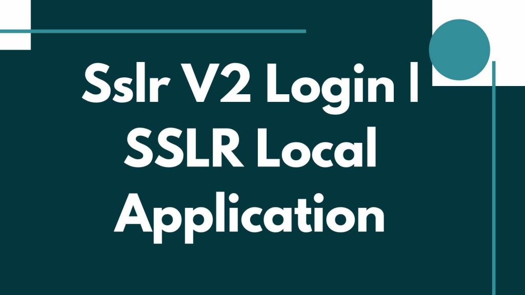 SSLR V2 Login – Mojini v2