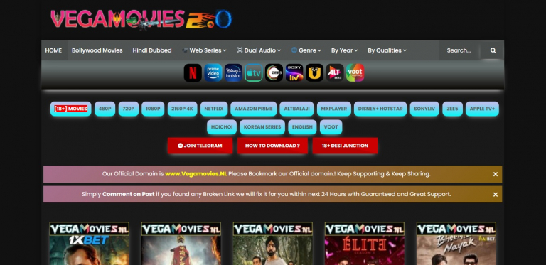 Vegamovies – Download 300mb , 480p, 720p Movies
