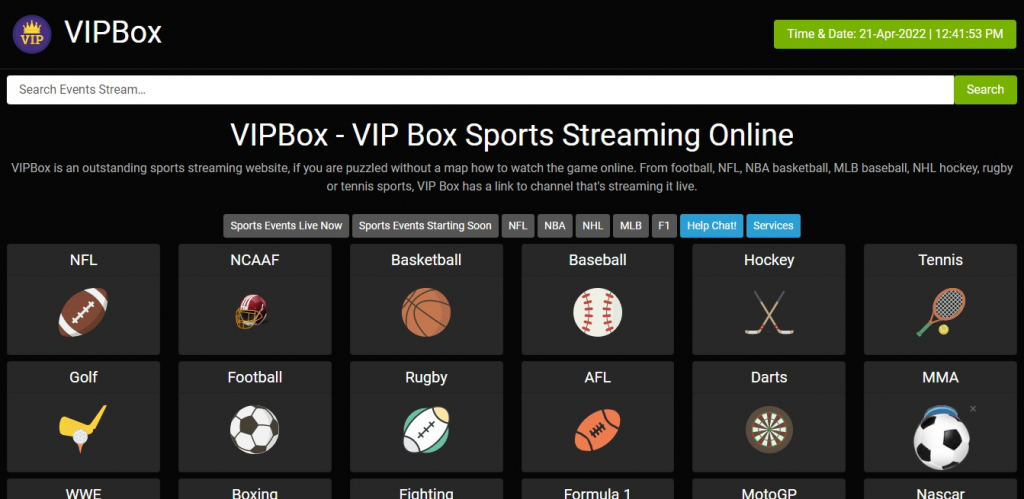 Vipbox – Sport sportivi
