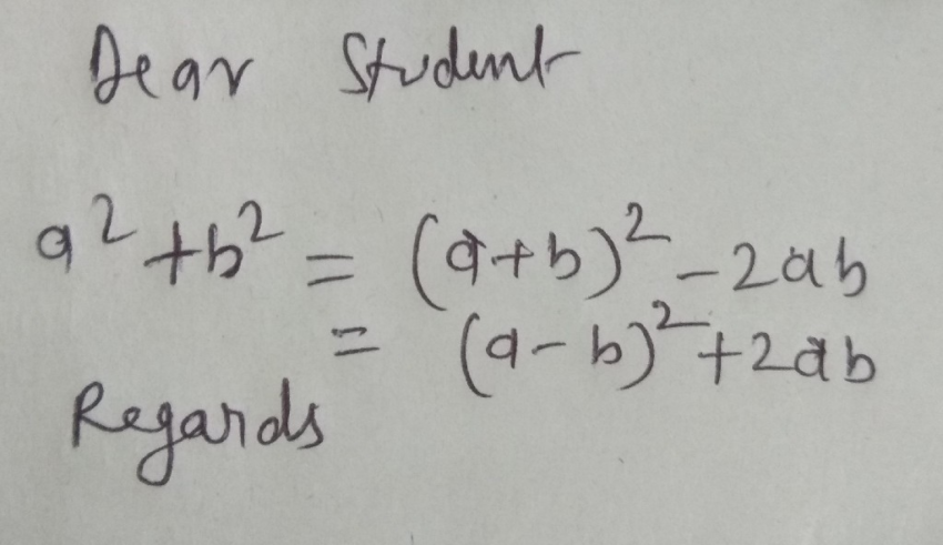 a square + b square