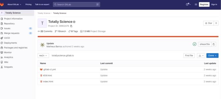 TotallyScience GitLab: Empowering Collaboration and Innovation in Scientific Research