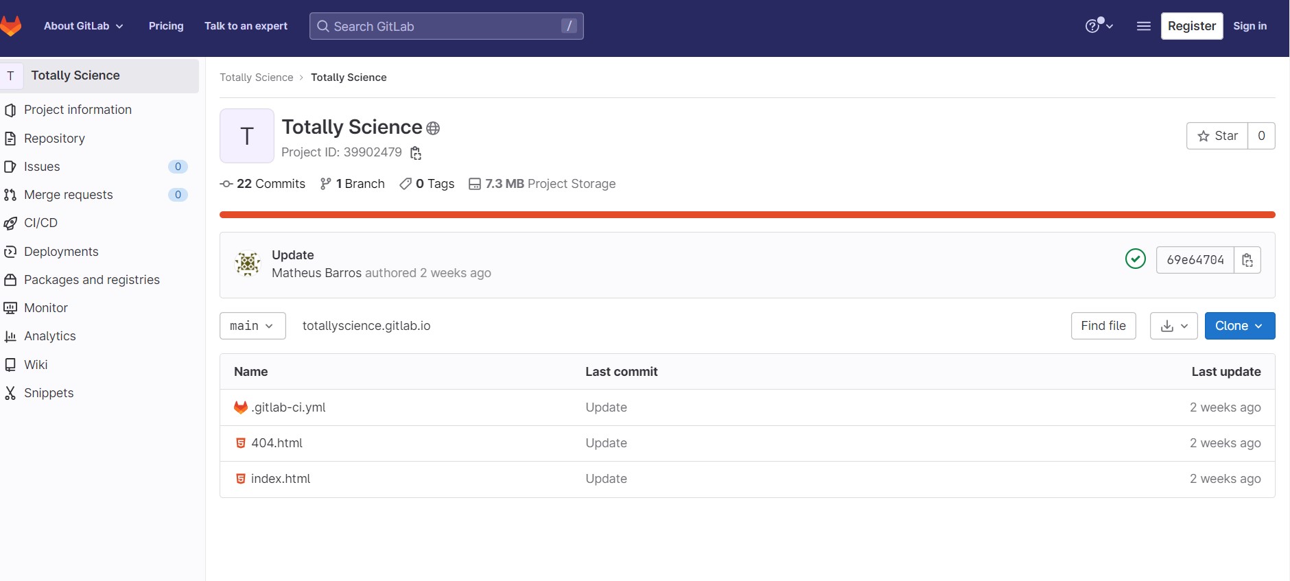 TotallyScience GitLab - GK360