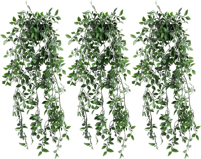 Artificial Hanging Plants for Small Spaces: Maximizing Vertical Gardens