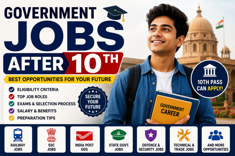 Government Jobs After 10th in India: Best Opportunities, Eligibility, Exams and Preparation Guide